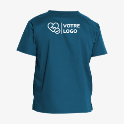 Tunique Médicale Couleur Personnalisée bleu canard