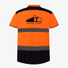polo orange haute visibilité personnalisé
