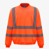 sweat haute visibilité orange fluo