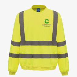 pull haute visibilité jaune personnalisé