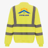 pull de travail jaune fluo personnalisé