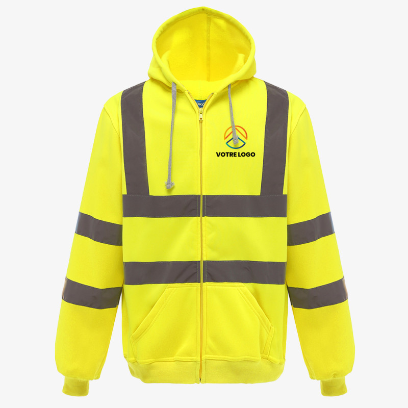 veste haute visibilité personnalisée jaune