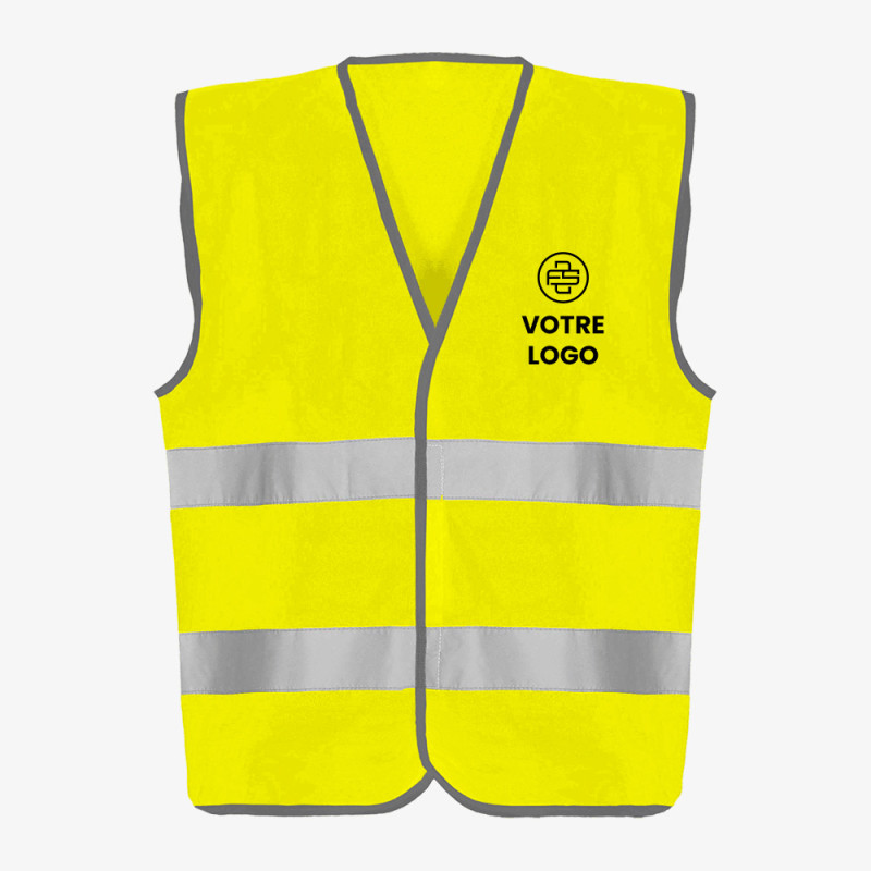 gilet jaune fluo personnalisé