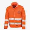 softshell haute visibilité orange fluo personnalisé