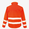 veste softshell haute visibilité orange fluo