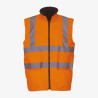 bodywarmer haute visibilité orange fluo