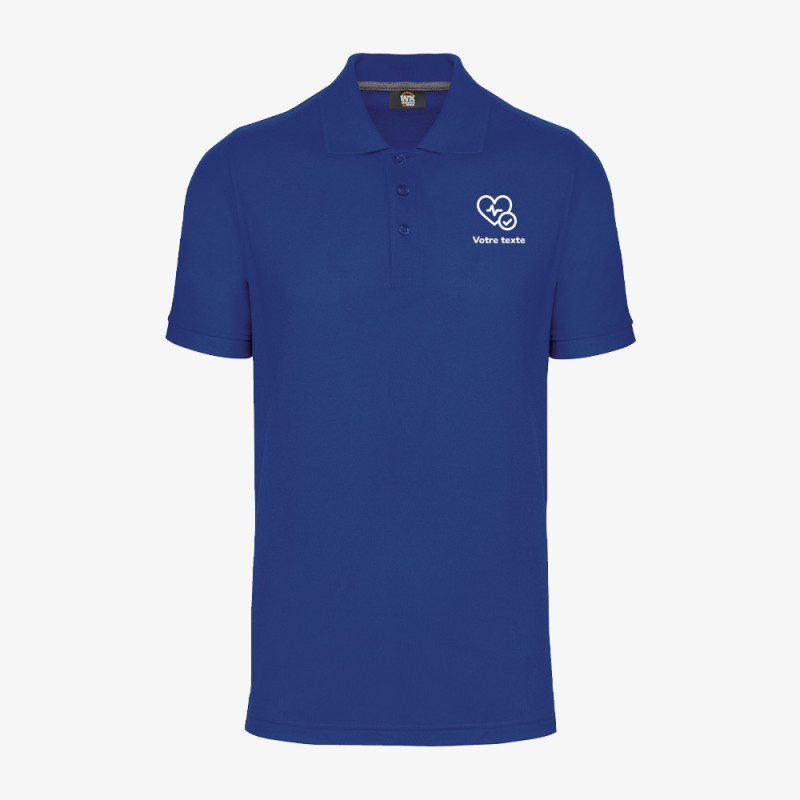 Polo de Travail Homme Personnalisé bleu foncé
