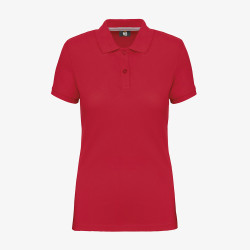 Polo de Travail Femme rouge