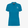 Polo de Travail Femme Personnalisé bleu clair