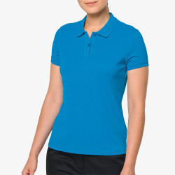 Polo de Travail Femme Personnalisé en action