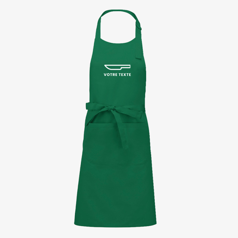 Tablier de Cuisine Professionnel Personnalisé vert