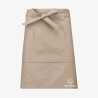 Tablier de Cuisine Court Personnalisé marron clair