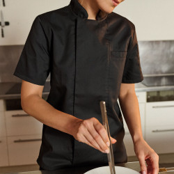 Veste de Cuisine Manche Courte en action
