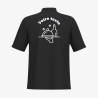 Veste de Cuisine Manche Courte Personnalisée noir dos