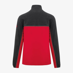 Veste Polaire Bicolore Personnalisée rouge - noir