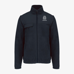 Veste Polaire Manche Amovible Personnalisée Navy