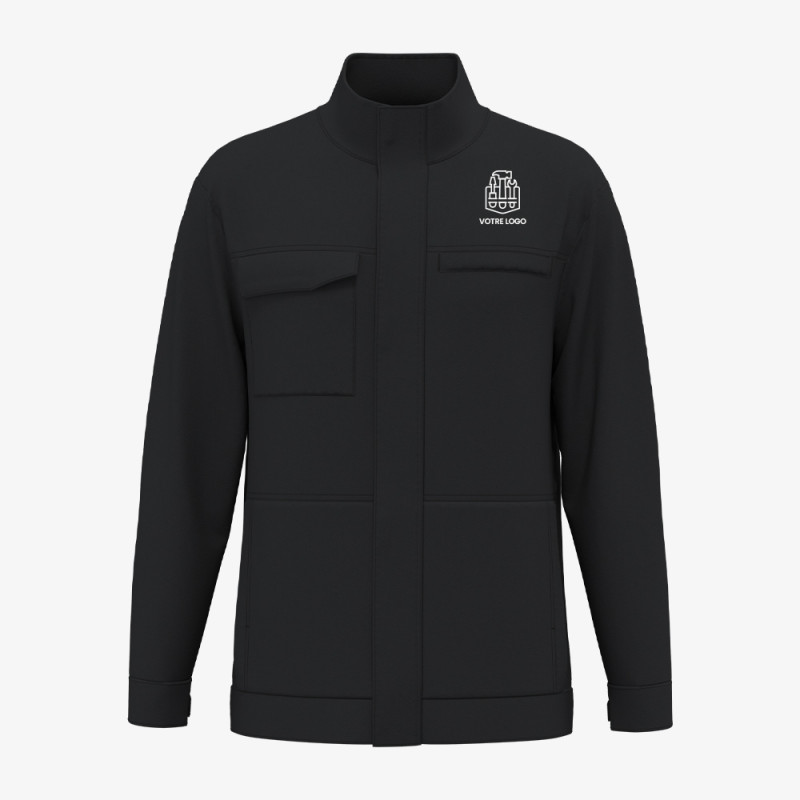 Veste de Travail Professionnel Personnalisée noir
