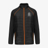 Veste Softshell Bicolore Personnalisée noir - orange