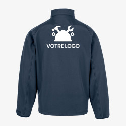 Veste Softshell Homme Personnalisée bleu clair