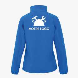 Veste Softshell Femme Personnalisée bleu clair