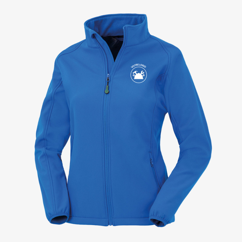 Veste Softshell Femme Personnalisée bleu clair