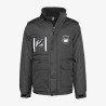 Parka Manches Amovibles Personnalisé gris foncé
