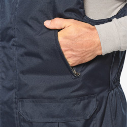 Bodywarmer de Travail Professionnel Personnalisé produit en action 2