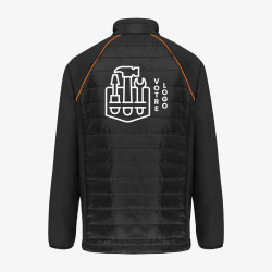 Veste Softshell Bicolore Personnalisée noir - orange