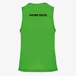 chasuble vert personnalisé