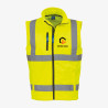 bodywarmer haute visibilité personnalisé jaune