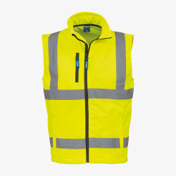 bodywarmer haute visibilité jaune