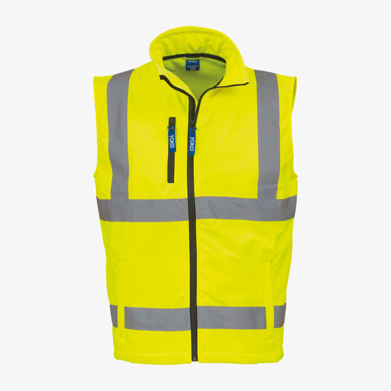 bodywarmer haute visibilité jaune