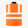 doudoune sans manches haute visibilité orange fluo