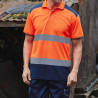 polo manches courtes orange fluo