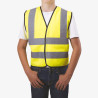 gilet enfant jaune 4 bandes porté