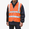 gilet adulte orange porté